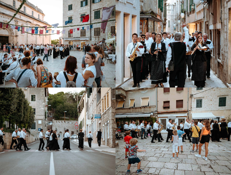 Promenada Šibenske narodne glazbe starom gradskom jezgrom oduševila prolaznike