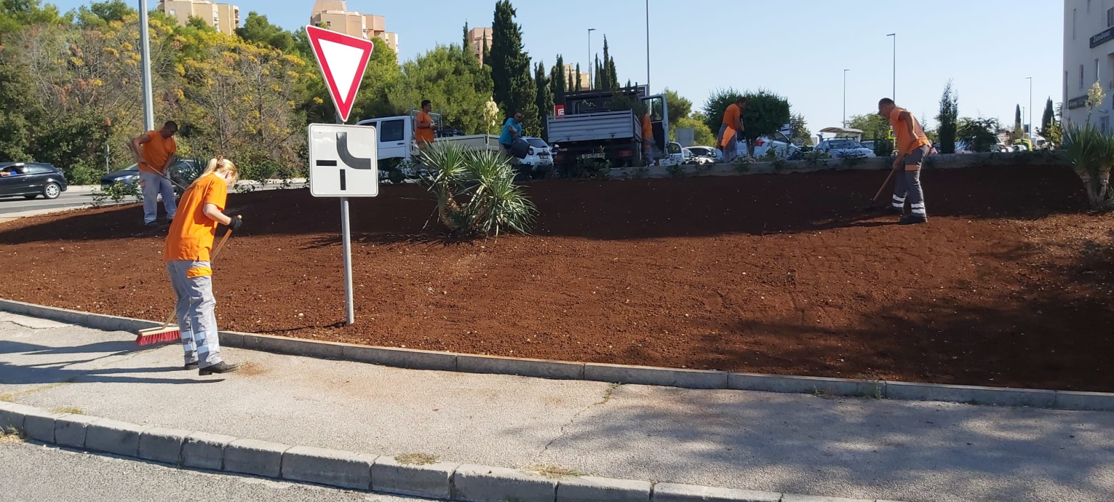 Zeleni grad Šibenik nastavlja s uljepšavanjem kvartova: Na Biocima posađene Yucca i Photinia 