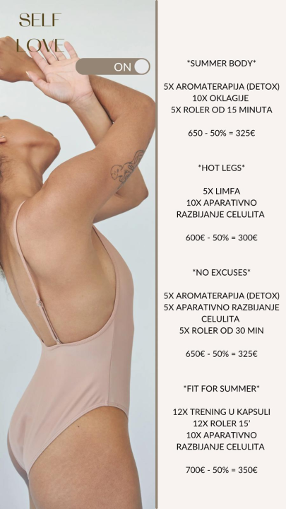 Beauty Clinic by Tamara časti s 50 posto popusta na popularne pakete tretmana tijela!