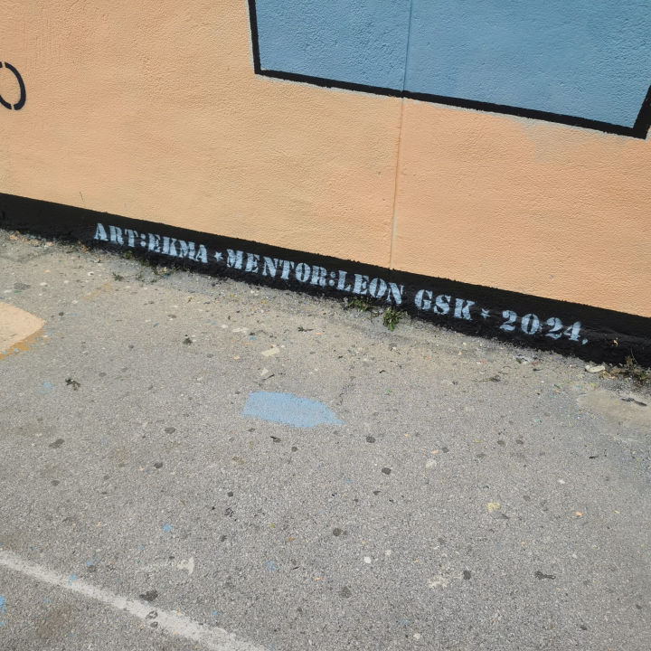 Dva murala u dvorištu gimnazije na 80 kvadrata zida: Grafiti kao umjetnost, a ne vandalizam