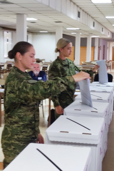 Glasovanje pripadnika Hrvatske vojske u Hrvatskoj i inozemstvu 