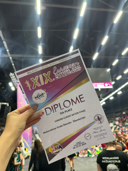 Šibenske i vodičke mažoretkinje nastupima zaslužile plasman pri vrhu Europskog prvenstva