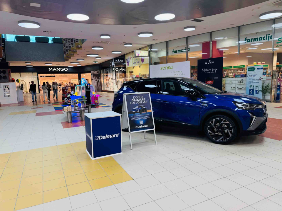 Veliki nagradni natječaj u Dalmare shopping centru – Osvojite novi Renault Captur!