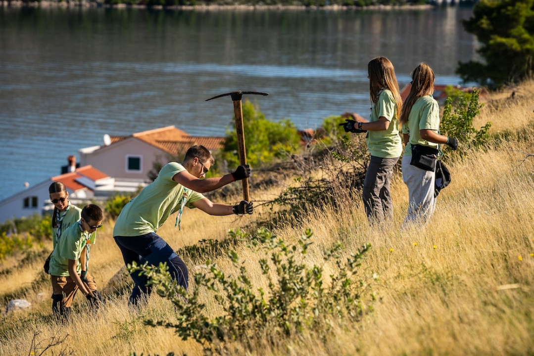 Stotine volontera pošumljavalo požarište u Grebaštici