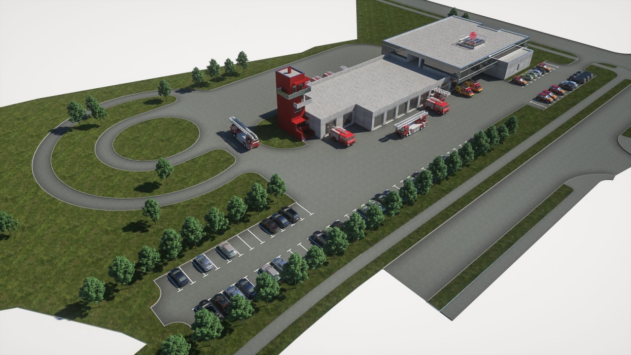 Prikaz novog šibenskog vatrogasnog doma