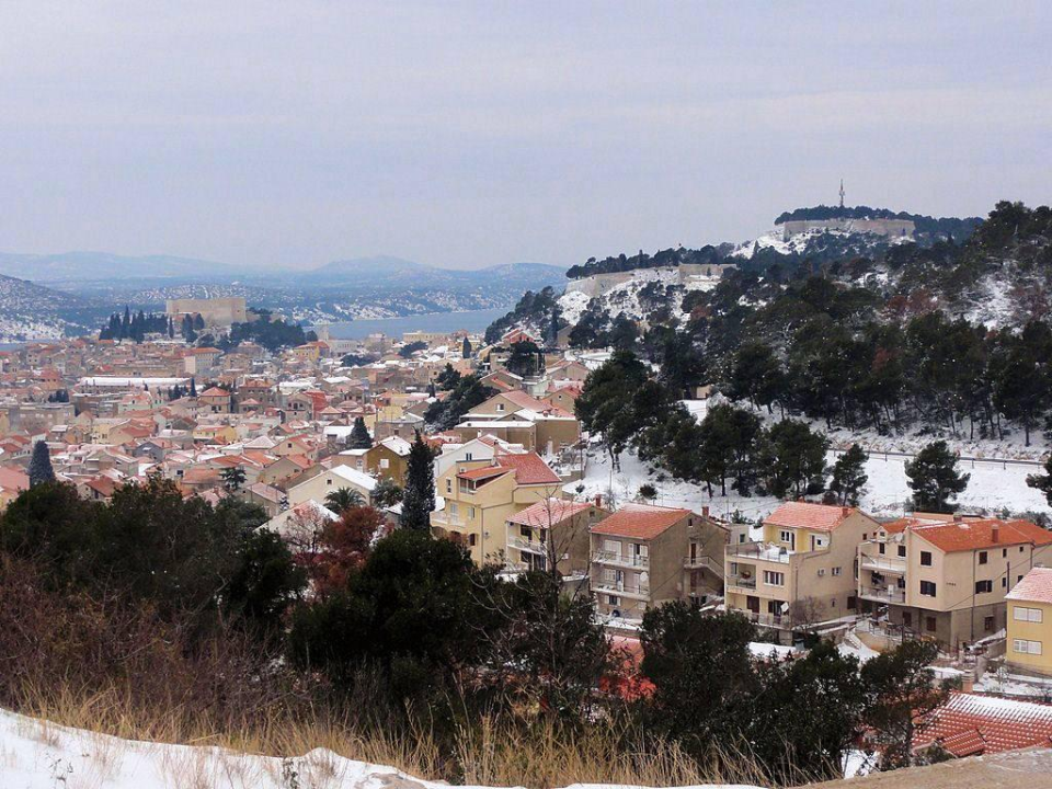 Snijeg u Šibeniku 2012. godine