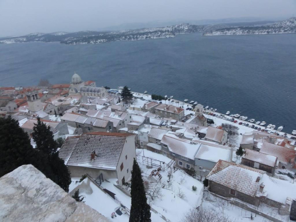 Snijeg u Šibeniku 2012. godine