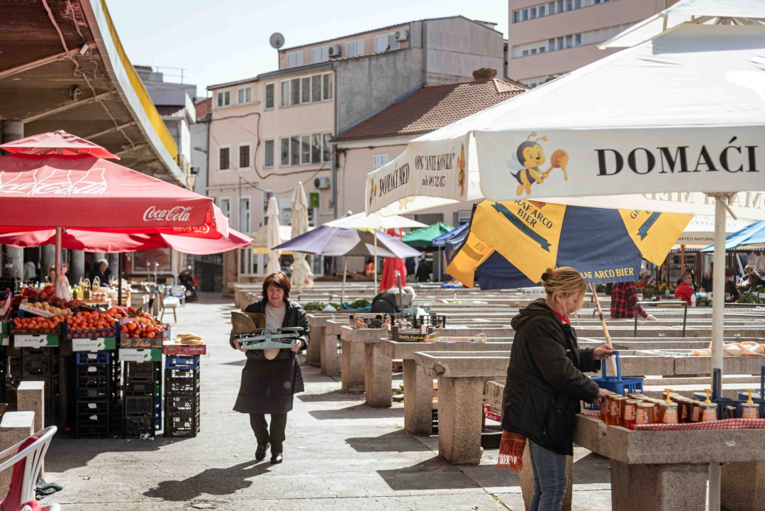 Petak na šibenskoj pijaci