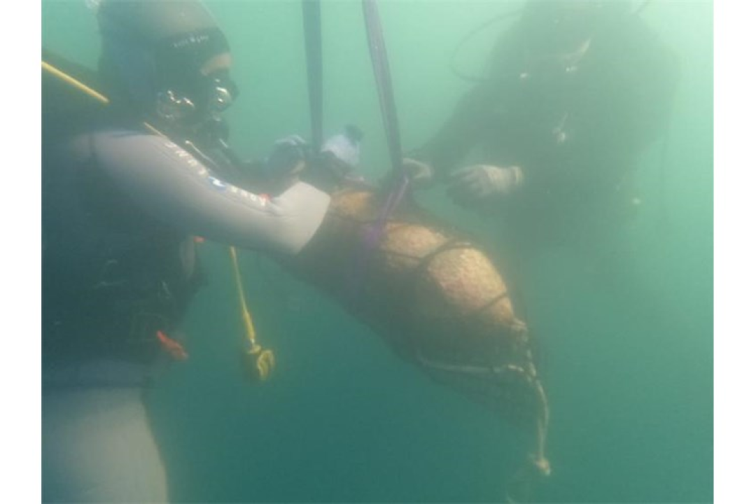 Kraj otoka Mažirina uništene dvije avionske bombe iz Drugog svjetskog rata