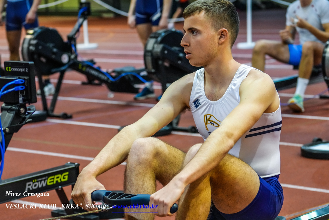 FOTO: Veslači Krke na Prvenstvu Hrvatske na ergometru: Šimi Grubišiću bronca i 21 sekundu bolji rezultat