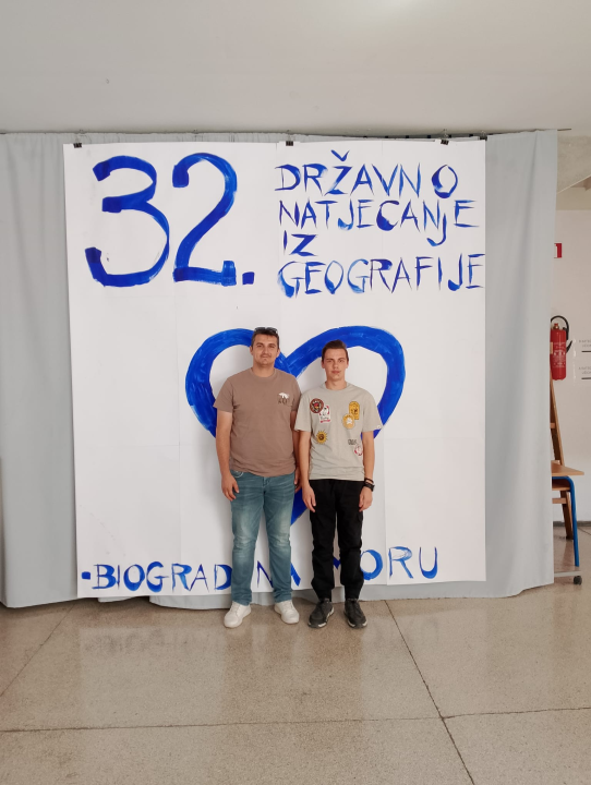 Gimnazijalac Luka Popović osvojio prvo mjesto na Državnom natjecanju iz geografije