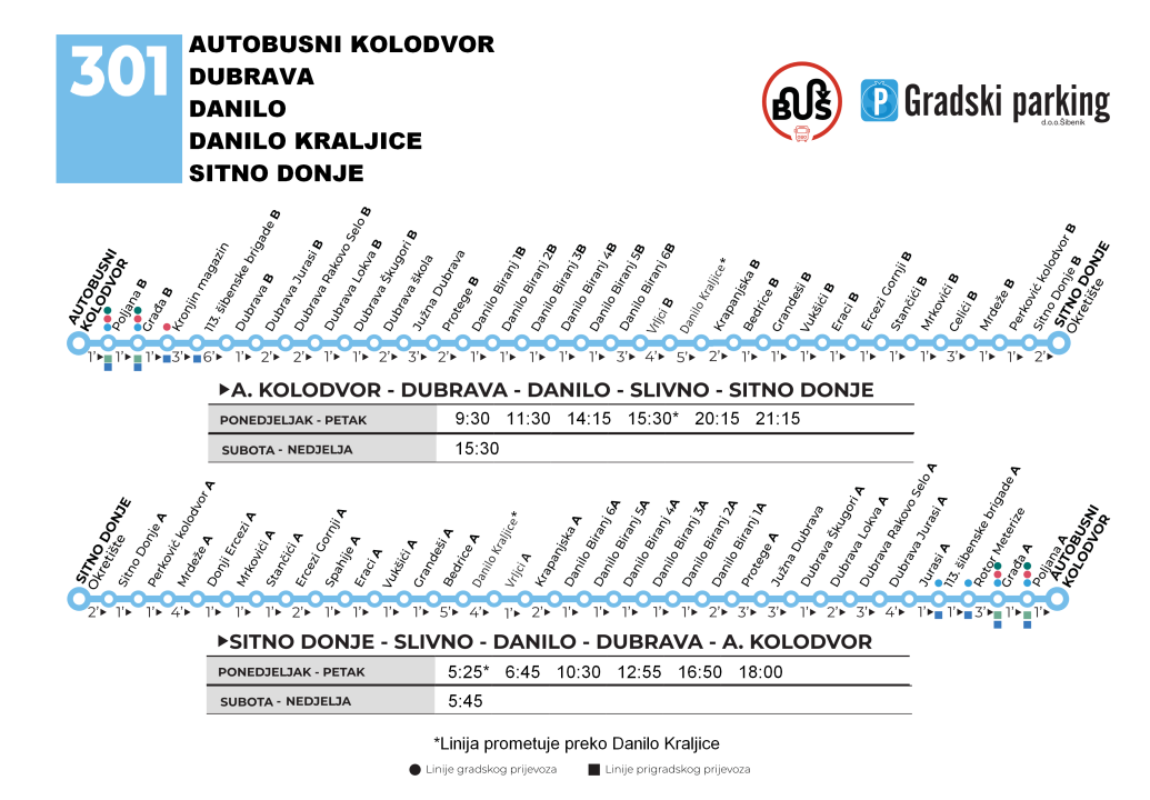 Sezonski vozni red gradskih i prigradskih autobusa 