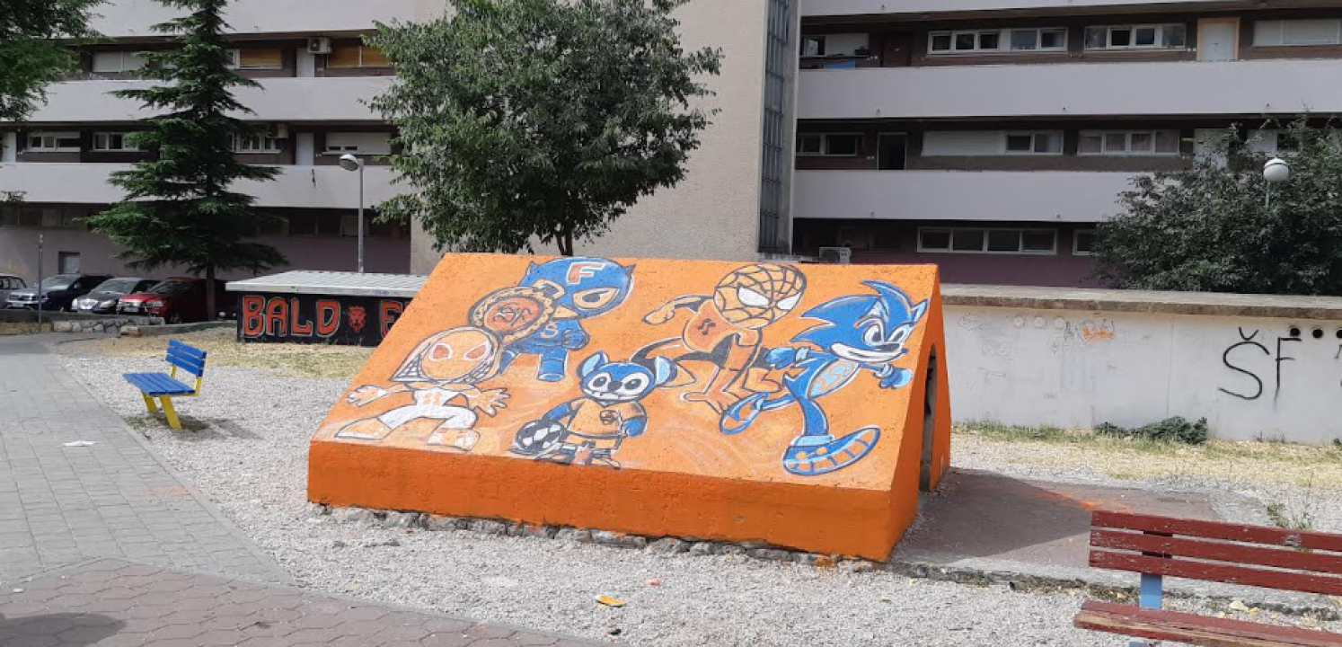 Zahvaljujući FOTO Funcutima bezlična betonska kućica postala glavna atrakcija dječjeg igrališta na Baldekinu