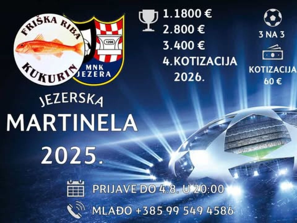 FOTO Nakon pobjede West Ham Pirovca na velikim brankama u Jezerima, stiže 'Martinela', turnir na male