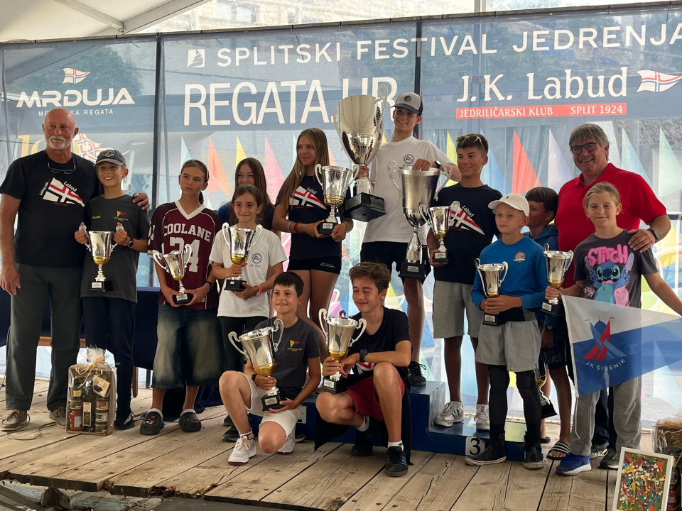 Šibenski jedriličari Mila Perkov i Jakov Blinja briljirali na Maloj Mrdulji u Splitu