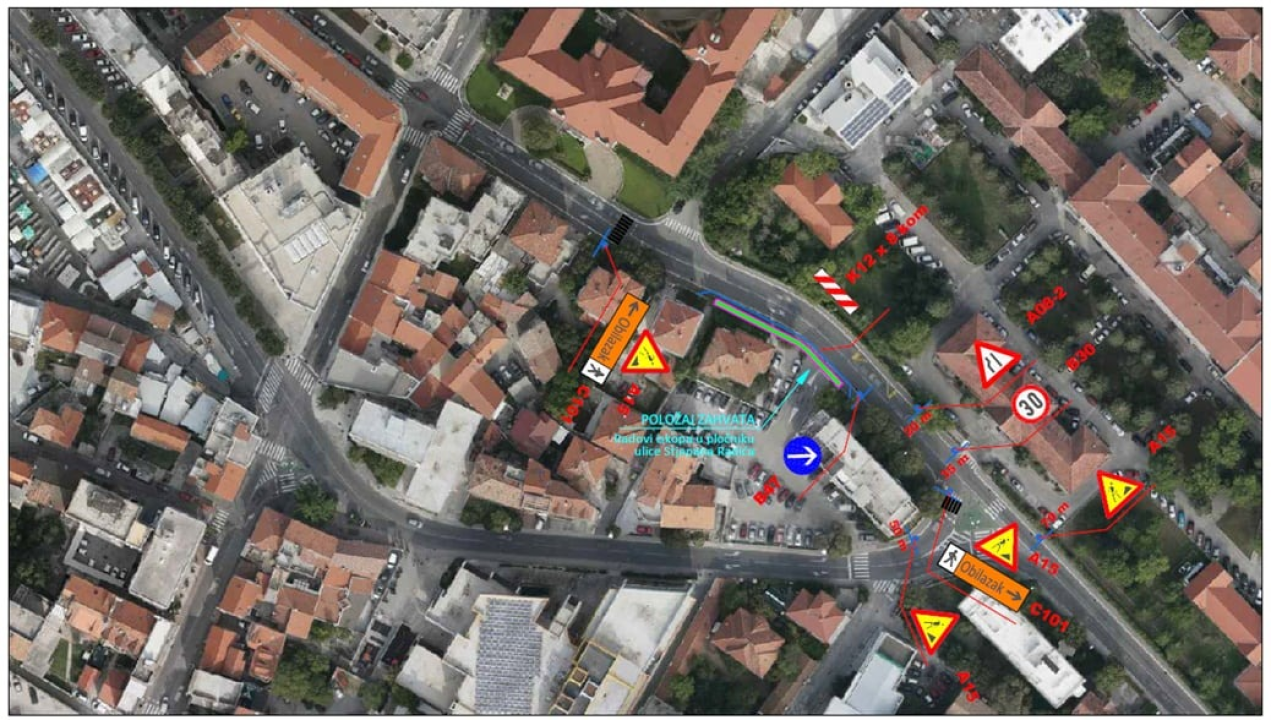 Od danas privremena regulacija prometa u Ulici Stjepana Radića