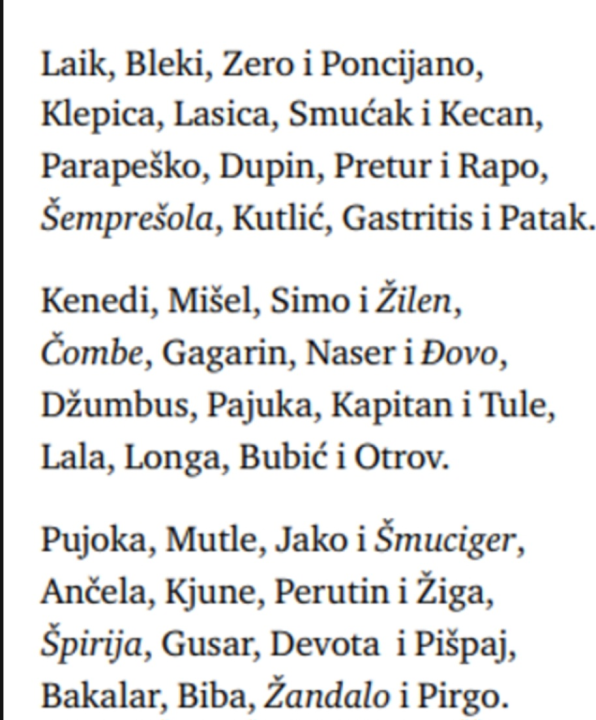 Top-lista 400 najpopularnijih šibenskih nadimaka unazad 400 godina