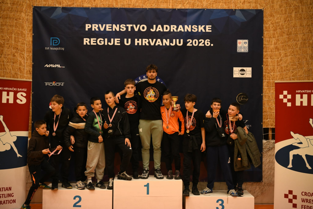 Hrvački klub Šibenik izvrstan na Prvenstvu jadranske regije