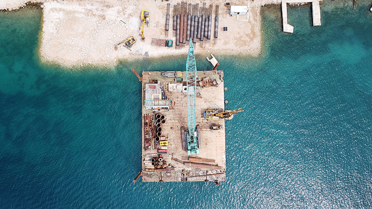 Ovako trenutno izgleda novo pristanište za trajekte na Kapriju: Uskoro kreće montaža gata 