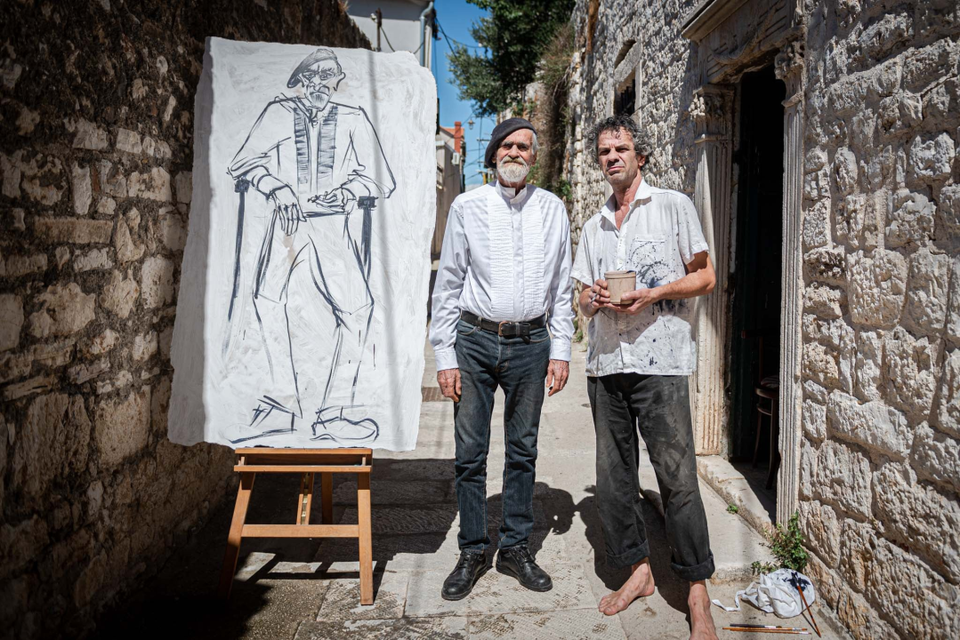 Zvone Vila i Ale Guberina uličnim performansom najavili otvorenje ateljea na Gorici 