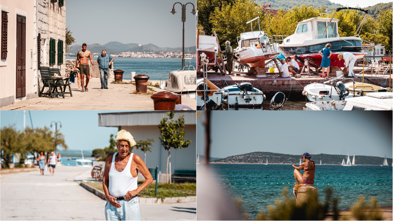 Na Zlarinu vrijeme sporije teče: Ljudi su po kafićima, sunčaju se, rade na brodovima...ključna riječ je 'pomalo'!