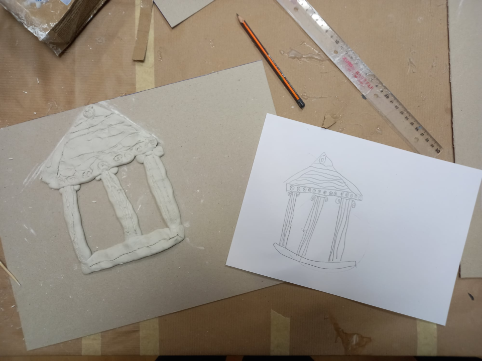 Upoznajte djecu s radom Arkki škole ovu nedjelju na radionici 'Pročelje hrama'! 