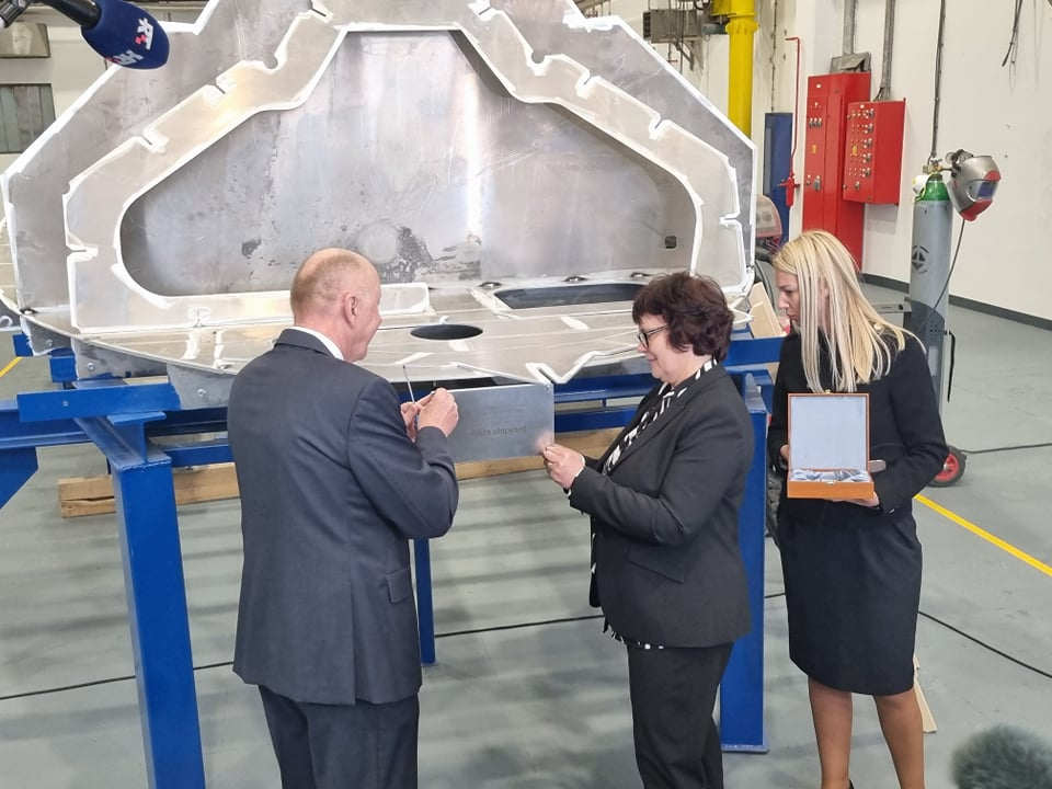 U Iskra brodogradilištu Šibenik svečano položena kobilica za brod hitne pomorske medicinske službe