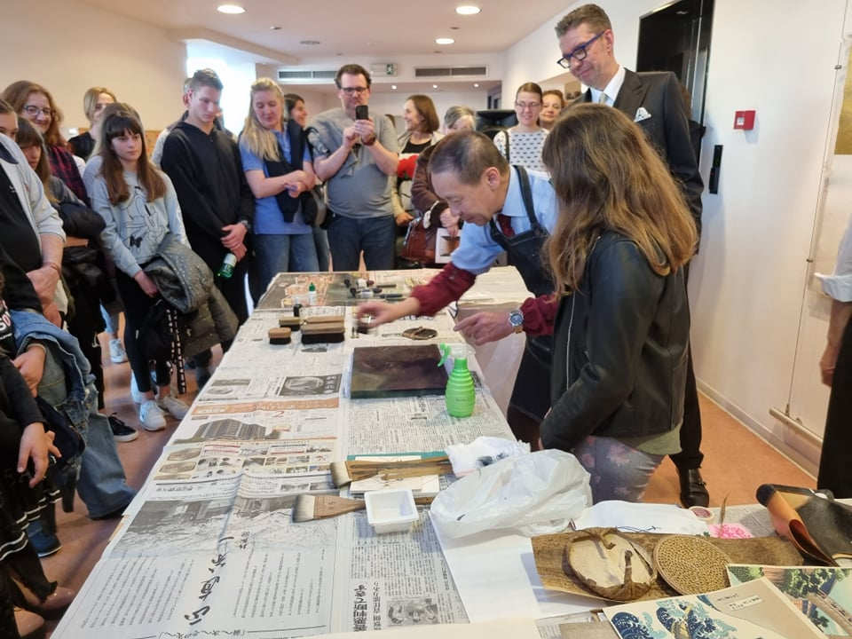 U Galeriji sv. Krševana suvremena japanska tehnika 32 HANGA: 'Ova izložba je jedan most između Šibenika i Tokija'  