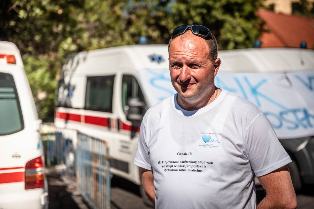Štrajk djelatnika saniteta u Šibeniku: 'Žao nam je pacijenata, ali ovaj korak smo morali poduzeti!'