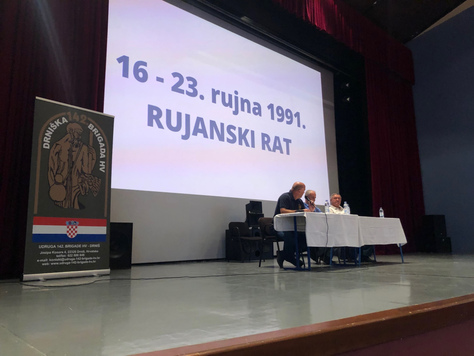 Srednjoškolci iz Drniša i Šibenika na tribini o Rujanskom ratu