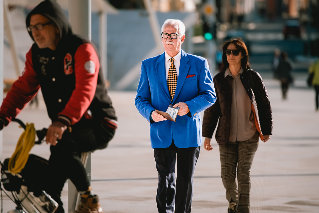 Stil ovog gospodina nas je oduševio, donio je dašak zlatnog doba Hollywooda na šibenske ulice