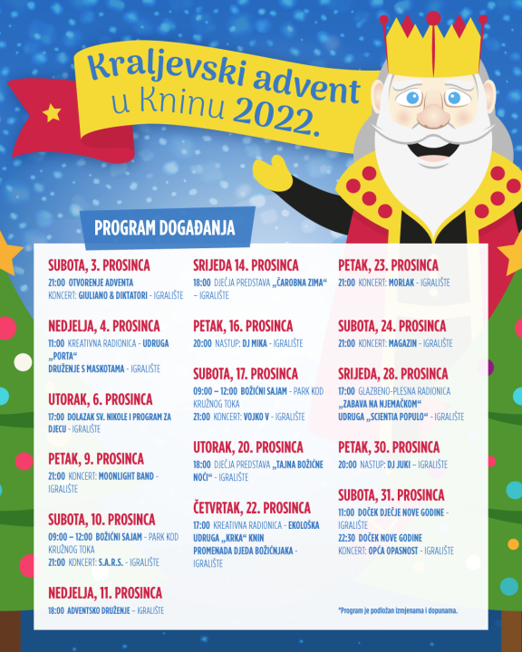 Giuliano&amp;Diktatori, S.A.R.S., Vojko V, Magazin i Opća opasnost na Kraljevskom adventu u Kninu!