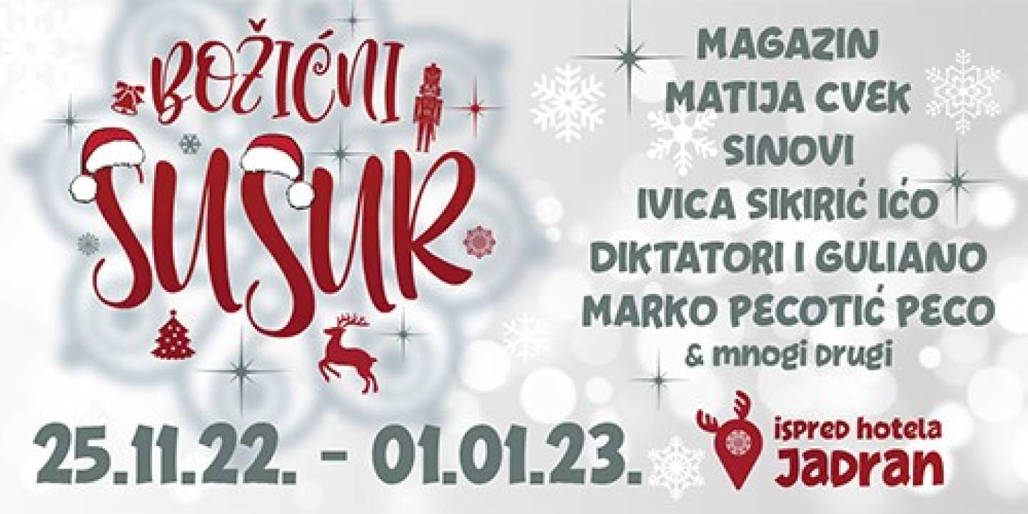 Božićni Šušur započinje u petak na predivnoj lokaciji s bogatim programom koji ne želite propustiti! 
