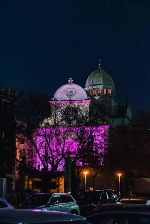 Šibenska katedrala i kazalište u ljubičastoj boji, a sve zbog jednog važnog razloga