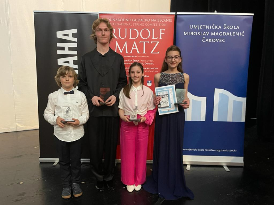 Mladi šibenski glazbenici uspješni na međunarodnom gudačkom natjecanju