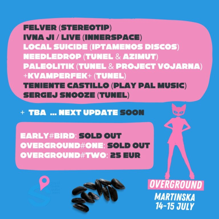 Overground je upravo predstavio nove artiste za svoje prvo izdanje na Martinskoj