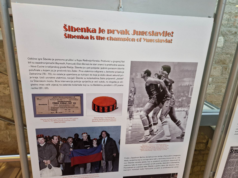 'Šibenka 82/83- prvaci na jednu noć': Otvorena izložba o legendarnoj utakmici 1983. godine