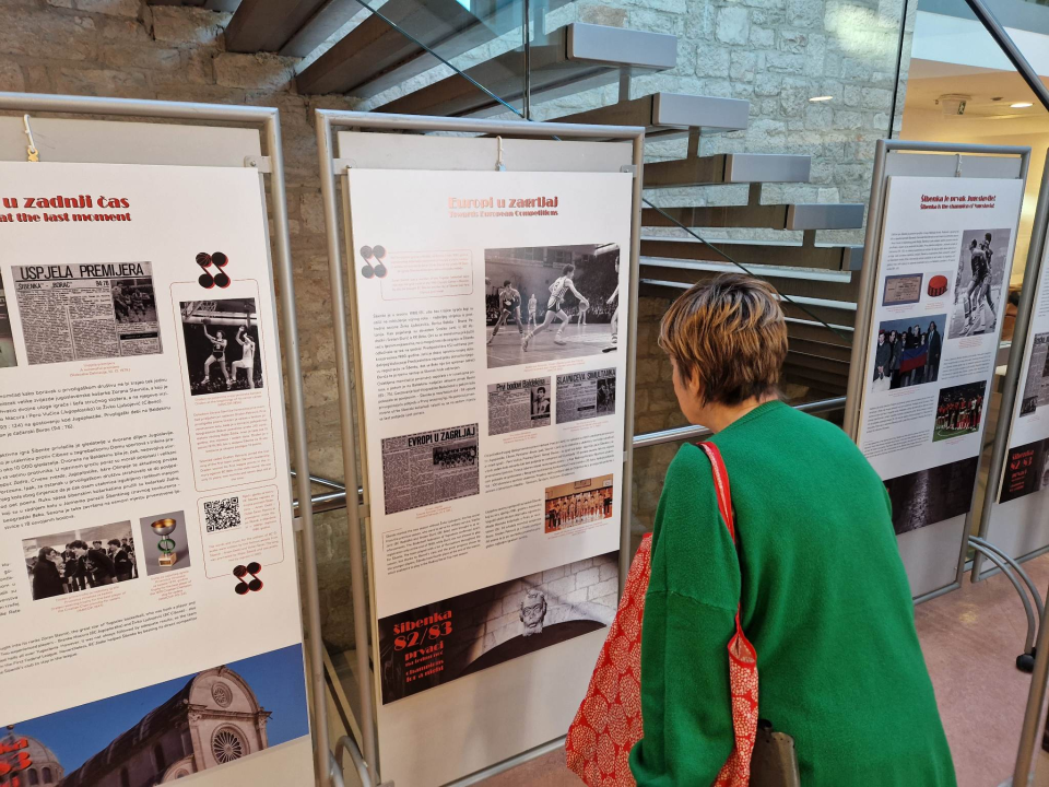 'Šibenka 82/83- prvaci na jednu noć': Otvorena izložba o legendarnoj utakmici 1983. godine