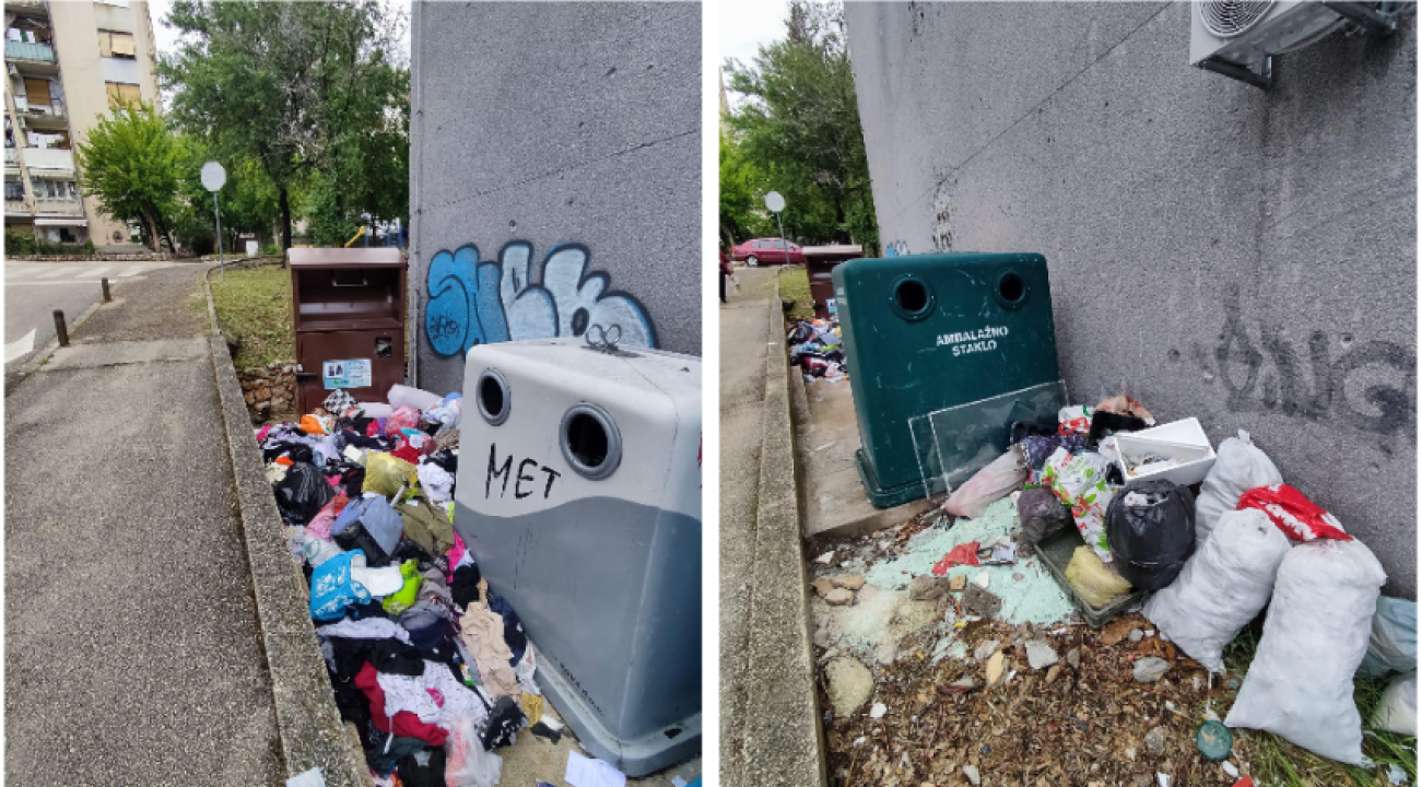 Hrpetina smeća uz dječji vrtić na Bualama: 'Taman' za edukaciju najmlađih