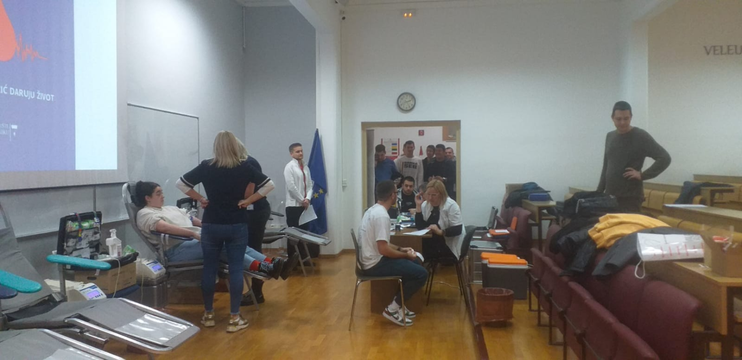 Studenti VUŠ-a u suradnji s Gradskim društvom Crvenog križa Šibenik darovali krv