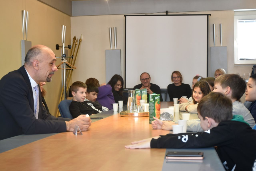 Osnovnoškolci iz Čiste Velike posjetili župana