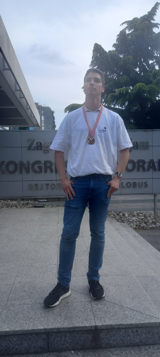 Patrik Ljubić, učenik Prometno-tehničke škole Šibenik, osvojio treće mjesto na WorldSkills Croatia 2024. 
