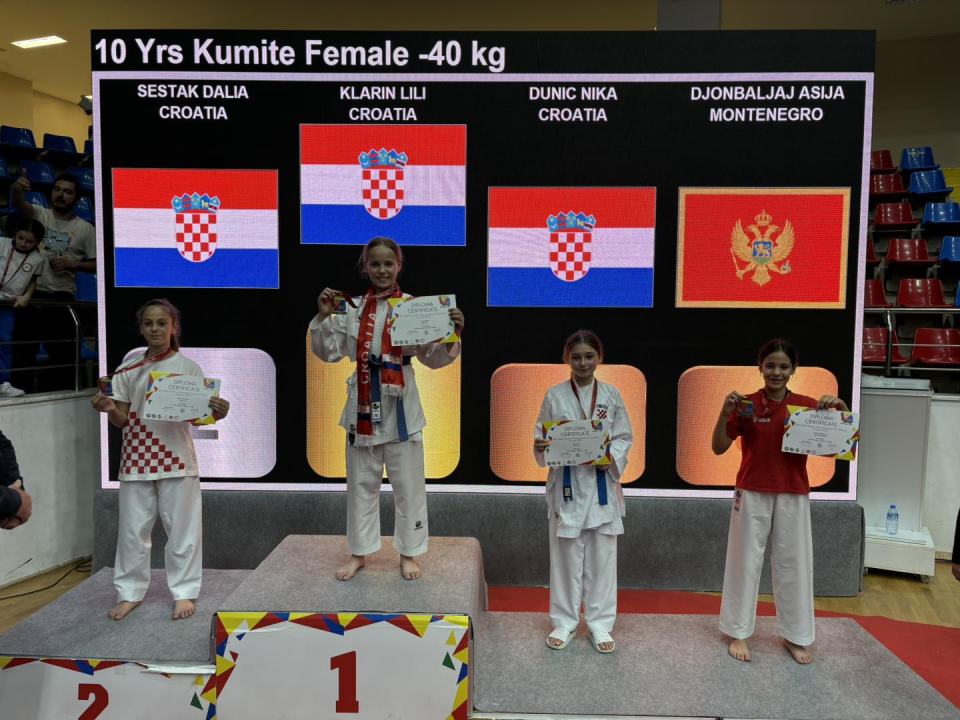 Lili Klarin karate trenira tri i pol godine, a s turnira se nikad nije vratila bez medalje