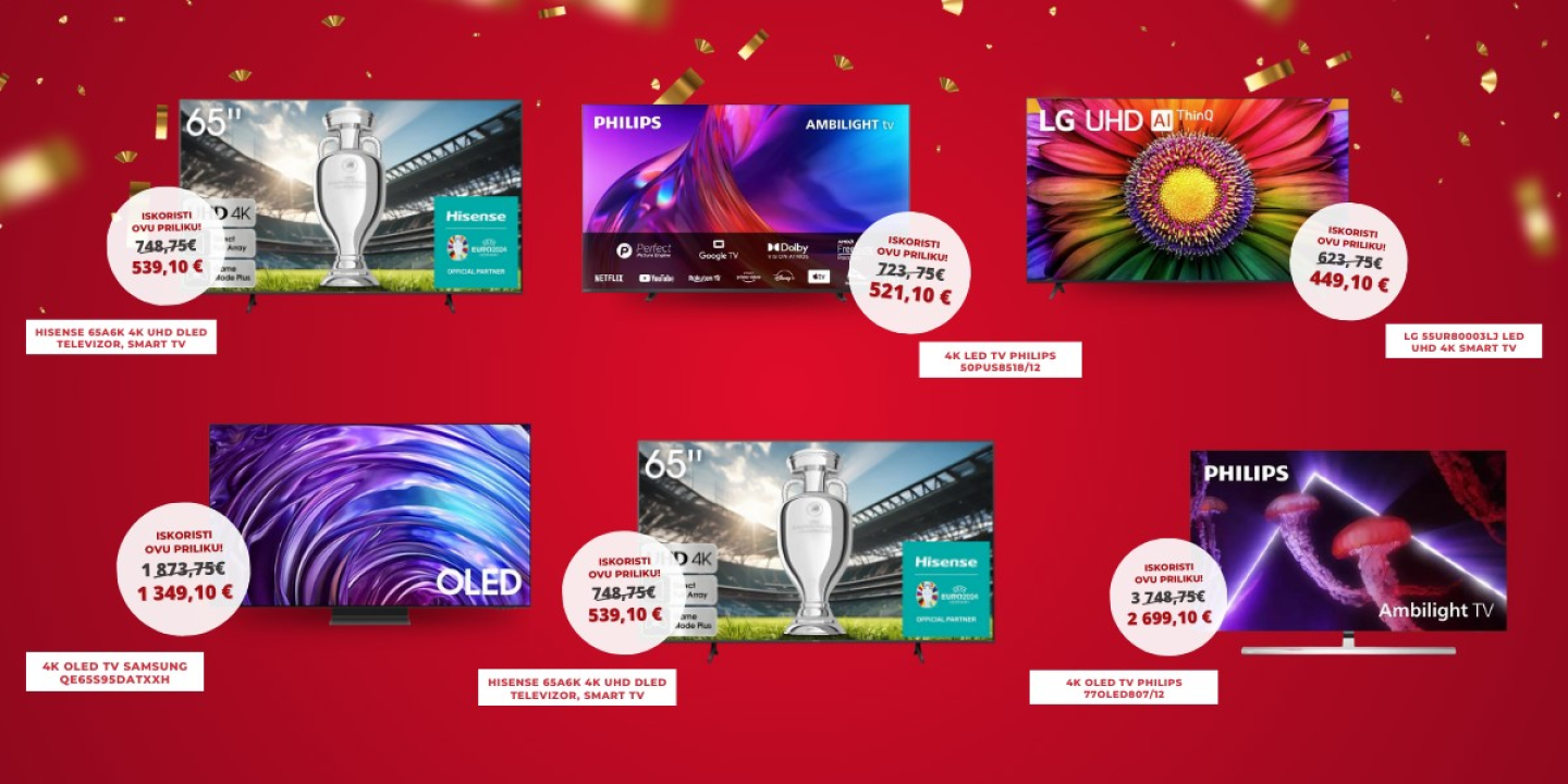 Samo za najbrže: Građa dijeli 10 besplatnih TV-a i velike popuste za Euro!