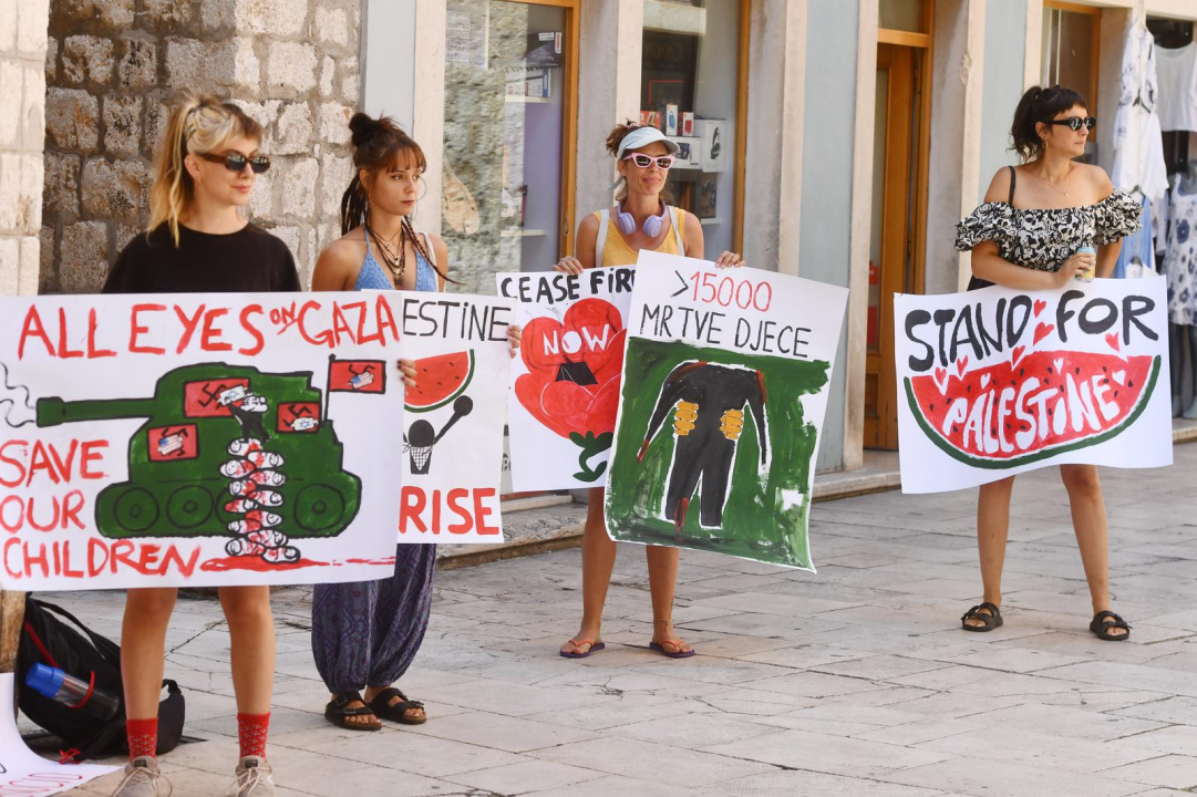 Na početku Kalelarge miran prosvjed protiv genocida u Palestini: Pridružujemo se otporu 