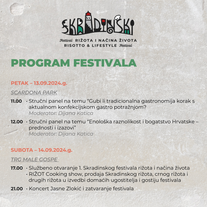 Zbog nevremena objavljene manje izmjene programa festivala u Skradinu