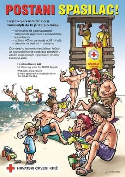 Crveni križ poziva na tečaj osposobljavanja za spasioce na vodi u Šibeniku