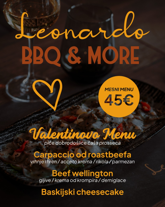 FOTO Leonardo BBQ & More ima odličnu ponudu za Valentinovo!