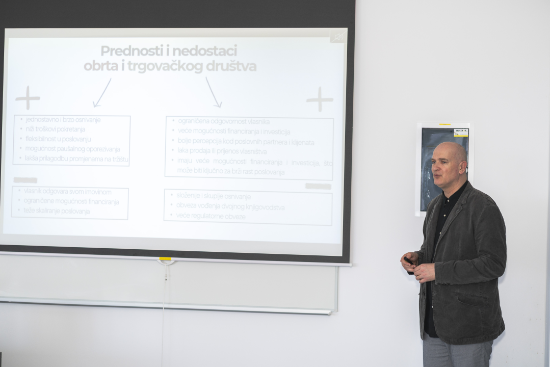 Na Veleučilištu u Šibeniku održana radionica ‘Od ideje do uspješnog poslovanja’