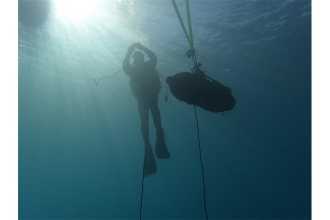 Kraj otoka Mažirina uništene dvije avionske bombe iz Drugog svjetskog rata